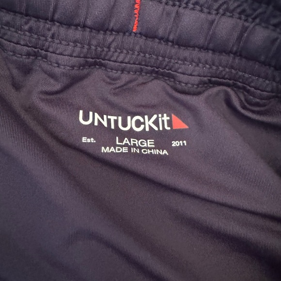UNTUCKit Athletic Shorts in Red and Gray pair sz L nwt - Picture 4 of 8